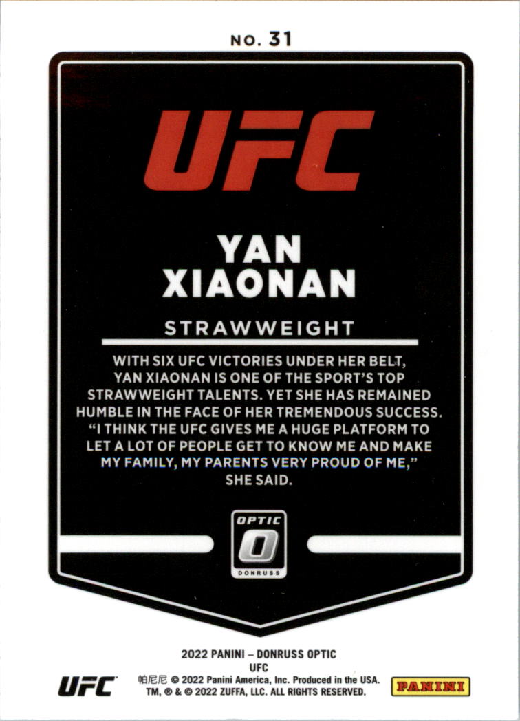 2022 Donruss Optic UFC Trading Cards Card Pick (Base) - Picture 63 of 235