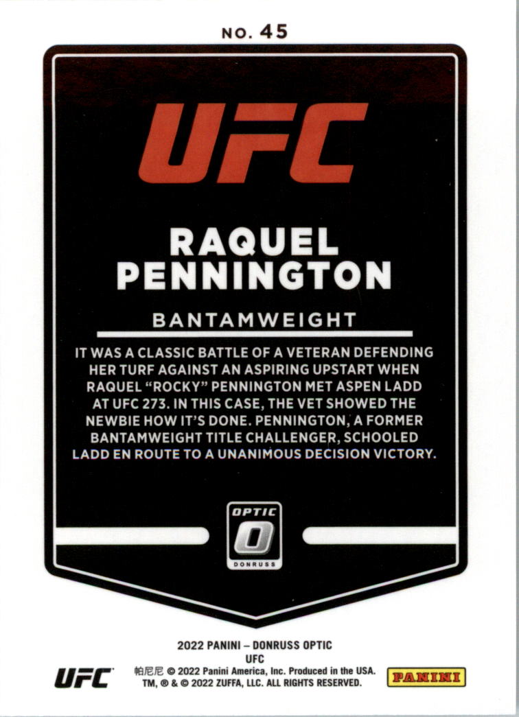2022 Donruss Optic UFC Trading Cards Card Pick (Base) - Picture 91 of 235