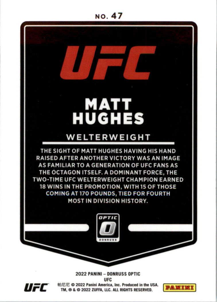 2022 Donruss Optic UFC Trading Cards Card Pick (Base) - Picture 95 of 235