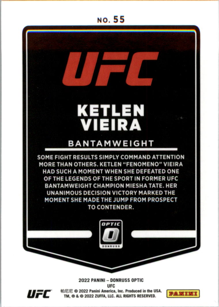 2022 Donruss Optic UFC Trading Cards Card Pick (Base) - Picture 111 of 235