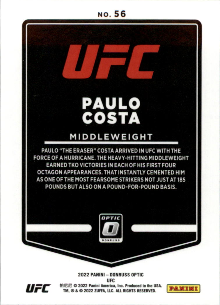 2022 Donruss Optic UFC Trading Cards Card Pick (Base) - Picture 113 of 235
