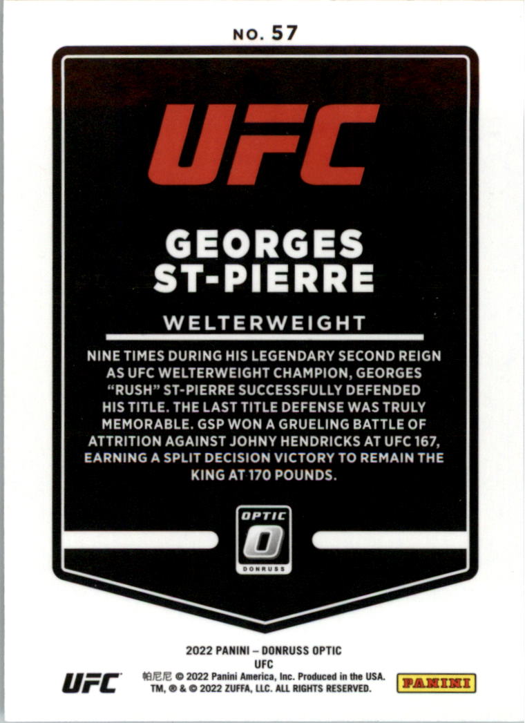 2022 Donruss Optic UFC Trading Cards Card Pick (Base) - Picture 115 of 235