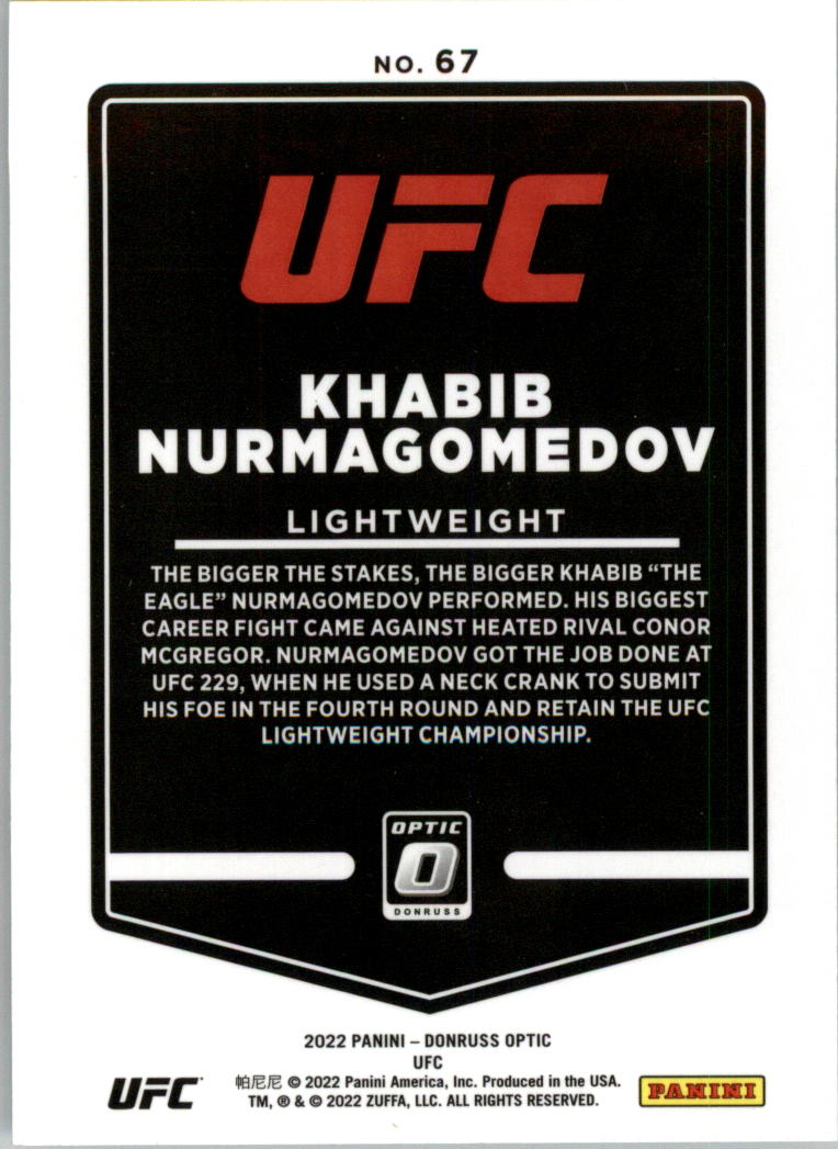 2022 Donruss Optic UFC Trading Cards Card Pick (Base) - Picture 135 of 235