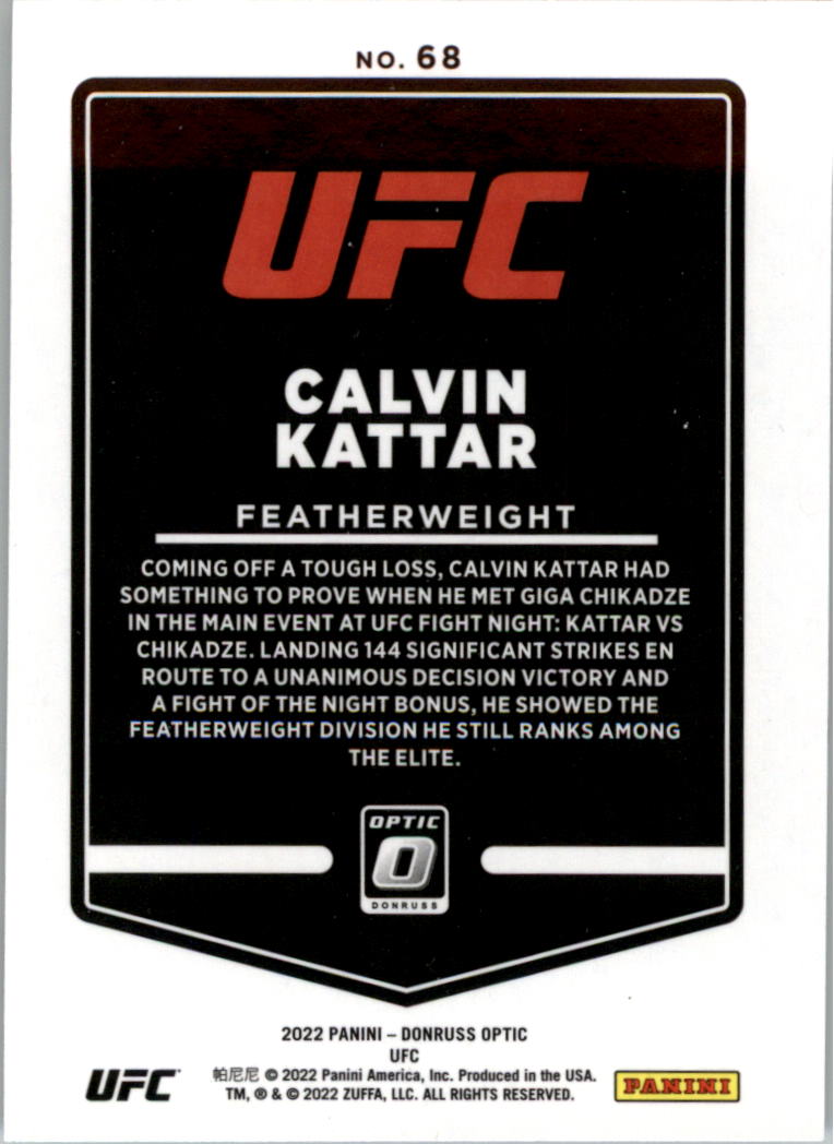 2022 Donruss Optic UFC Trading Cards Card Pick (Base) - Picture 137 of 235