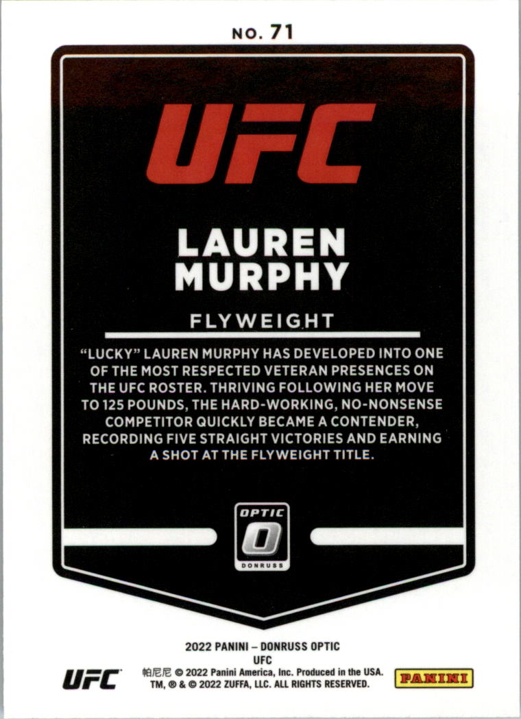 2022 Donruss Optic UFC Trading Cards Card Pick (Base) - Picture 143 of 235