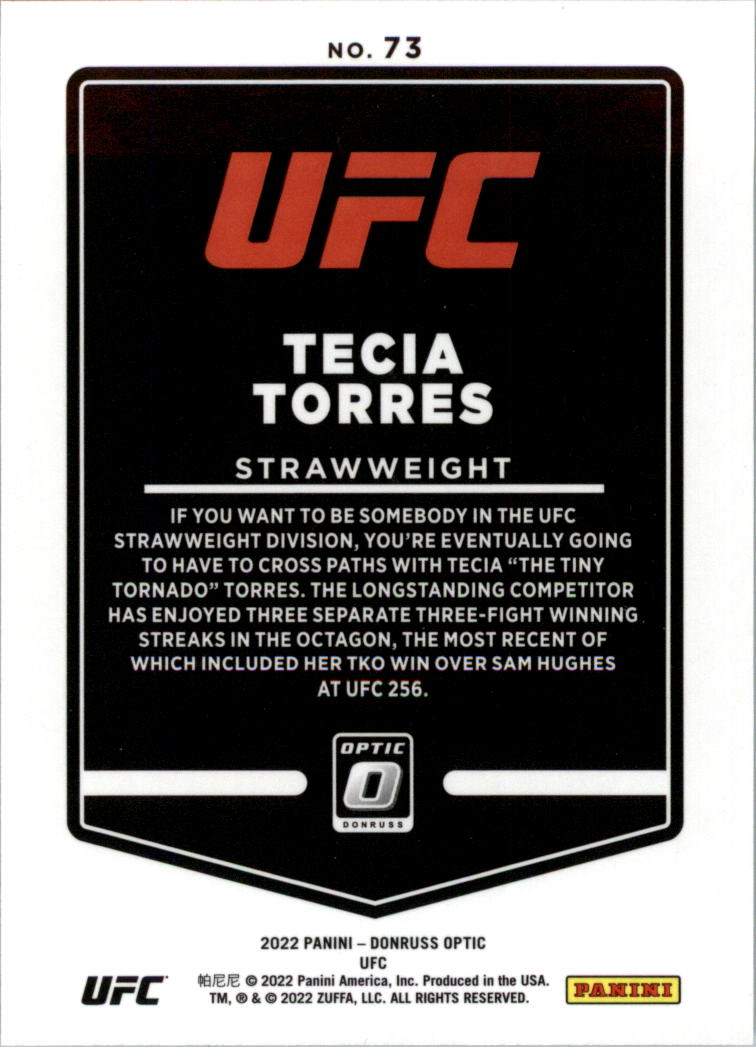 2022 Donruss Optic UFC Trading Cards Card Pick (Base) - Picture 147 of 235