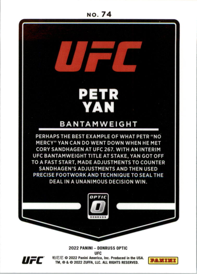 2022 Donruss Optic UFC Trading Cards Card Pick (Base) - Picture 149 of 235