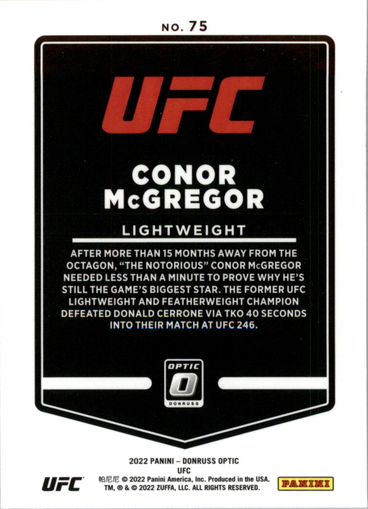 2022 Donruss Optic UFC Trading Cards Card Pick (Base) - Picture 151 of 235