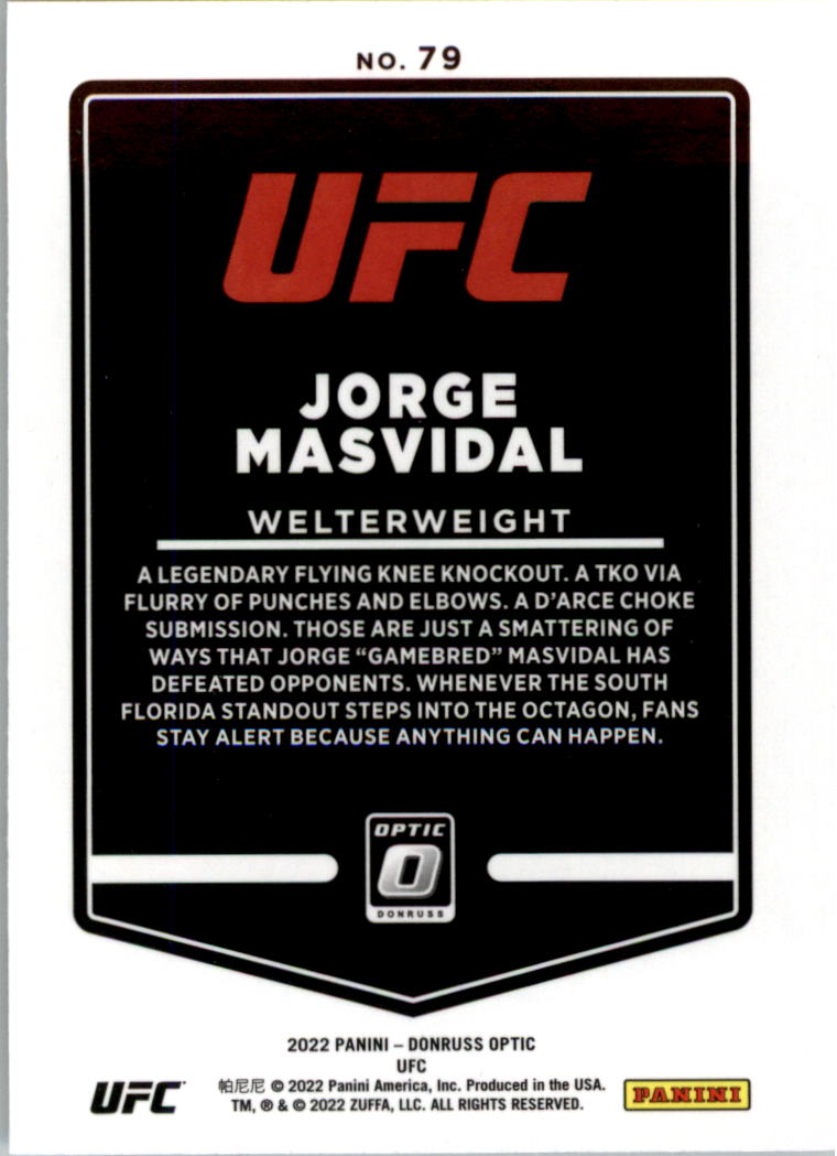 2022 Donruss Optic UFC Trading Cards Card Pick (Base) - Picture 159 of 235