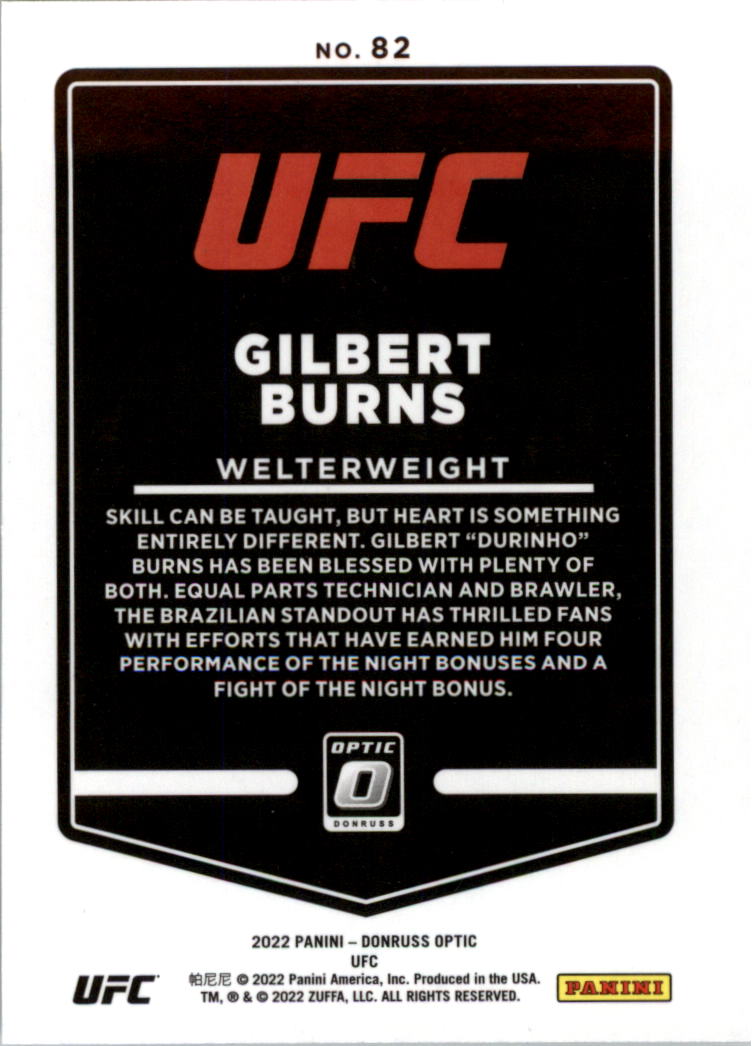 2022 Donruss Optic UFC Trading Cards Card Pick (Base) - Picture 165 of 235