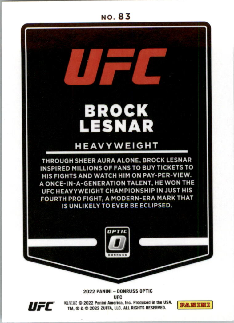 2022 Donruss Optic UFC Trading Cards Card Pick (Base) - Picture 167 of 235
