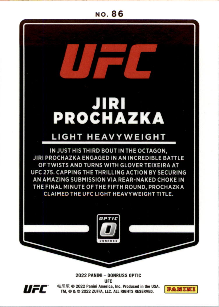 2022 Donruss Optic UFC Trading Cards Card Pick (Base) - Picture 173 of 235