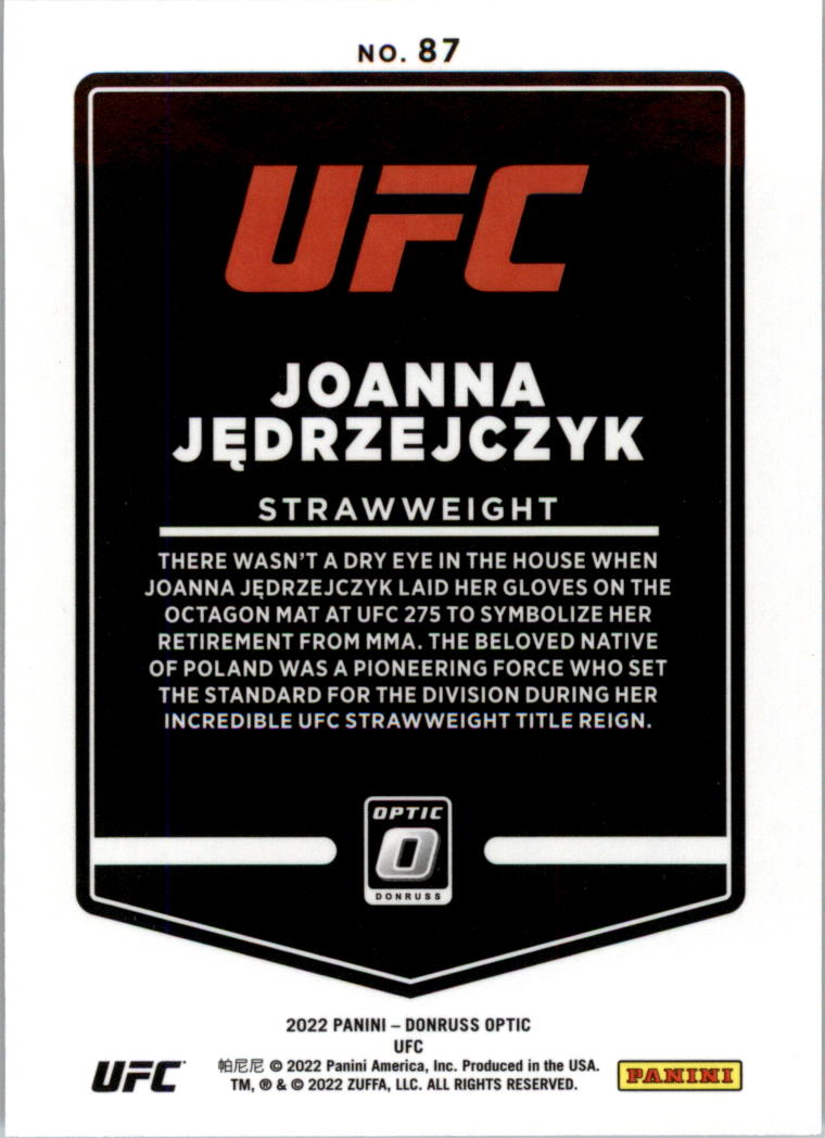 2022 Donruss Optic UFC Trading Cards Card Pick (Base) - Picture 175 of 235