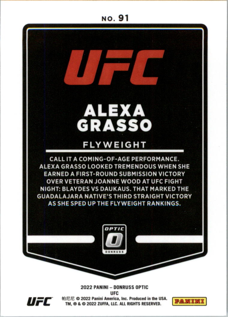 2022 Donruss Optic UFC Trading Cards Card Pick (Base) - Picture 183 of 235