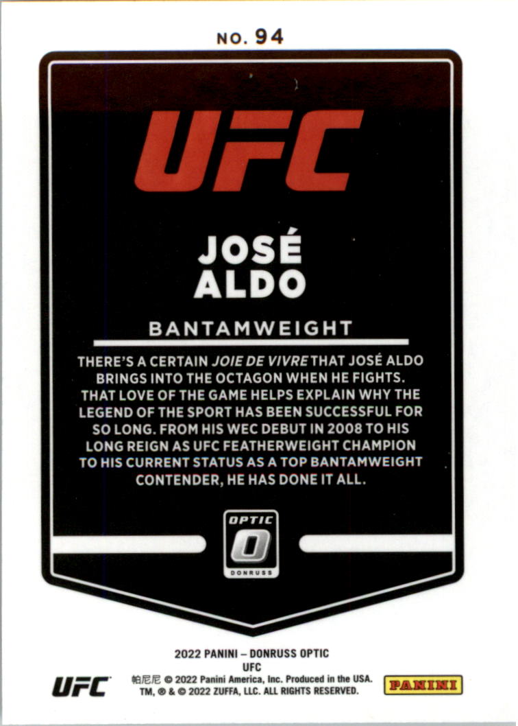 2022 Donruss Optic UFC Trading Cards Card Pick (Base) - Picture 189 of 235