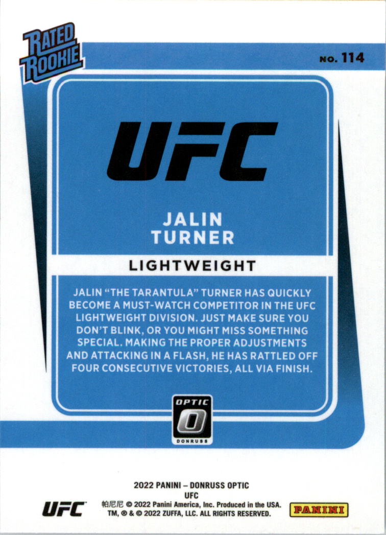 2022 Donruss Optic UFC Trading Cards Card Pick (Base) - Picture 223 of 235