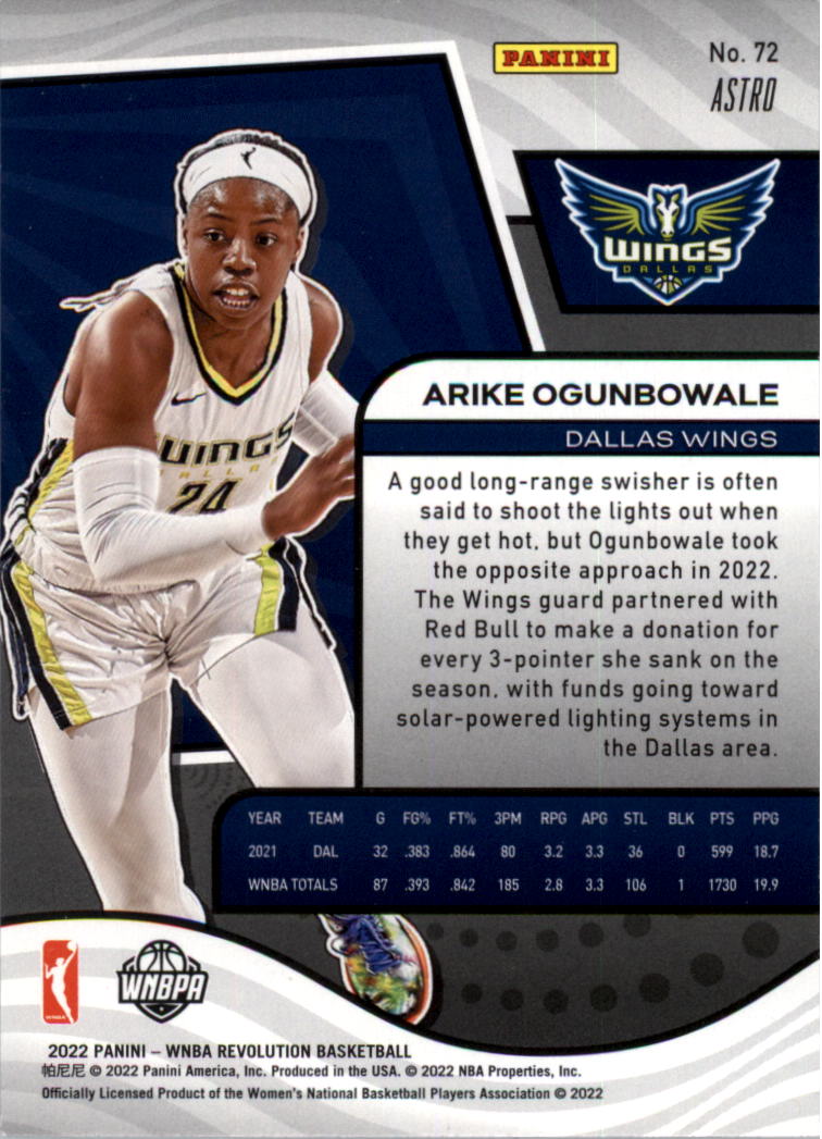 Panini Revolution 2022 WNBA Astro Parallel You Pick - Imagen 7 de 19