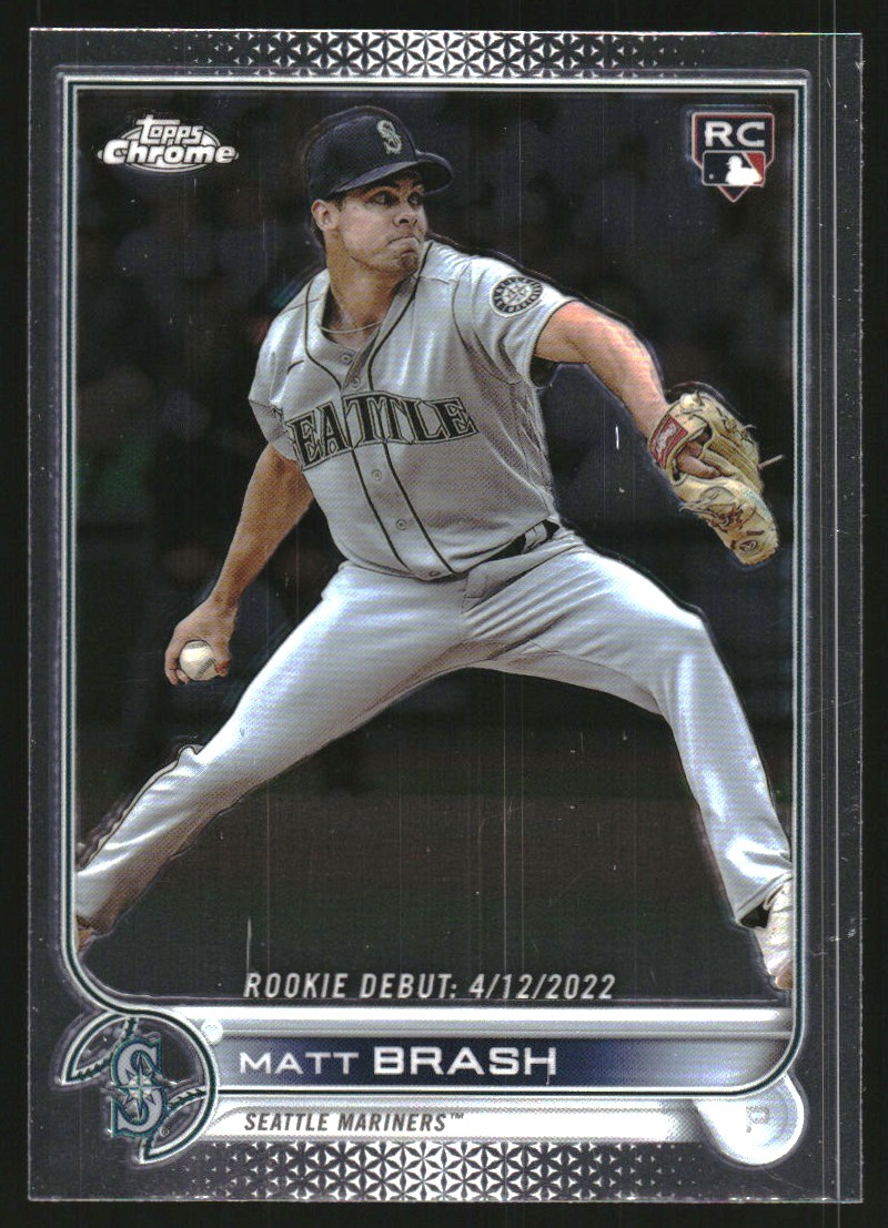 2022 Matt Brash Rookie Debut Topps Chrome Seattle Mariners # USC187