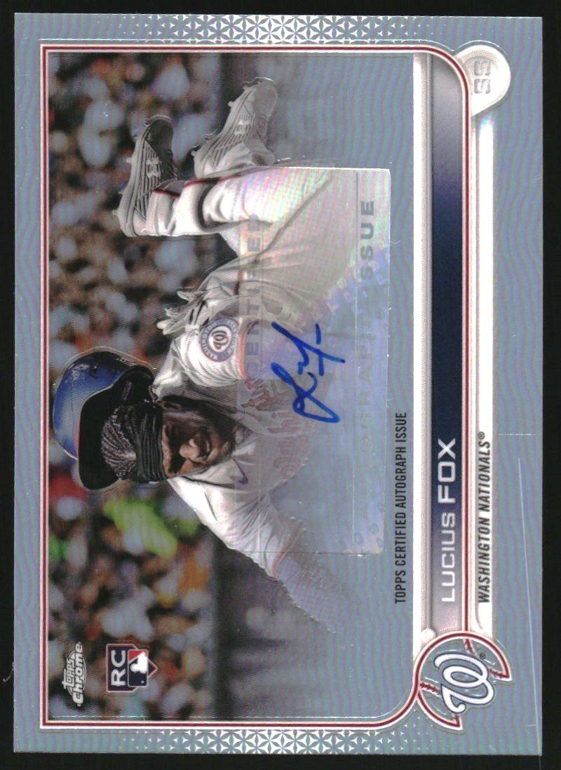2022 Topps Chrome Update Autographs #ACLFO Lucius Fox
