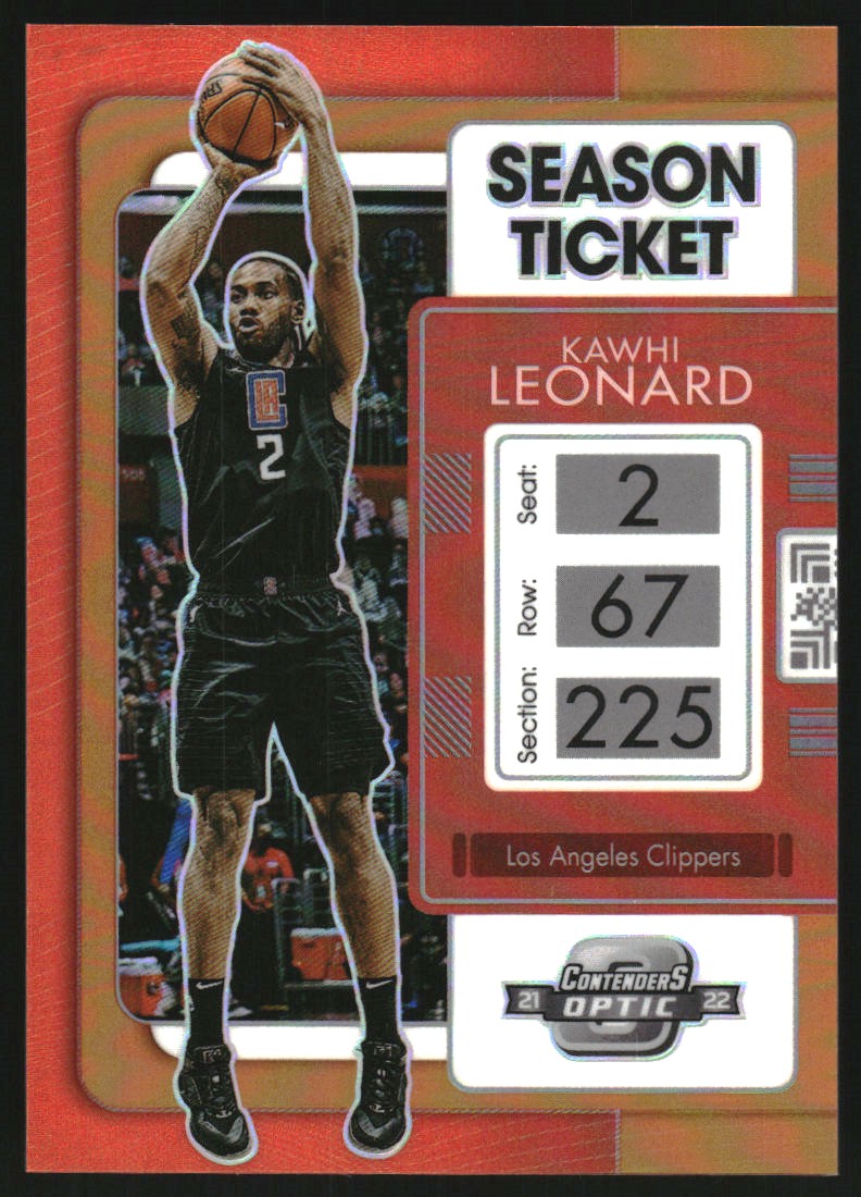 2018 Panini Contenders Optic Orange Kawhi Leonard /49 #58 PSA 10