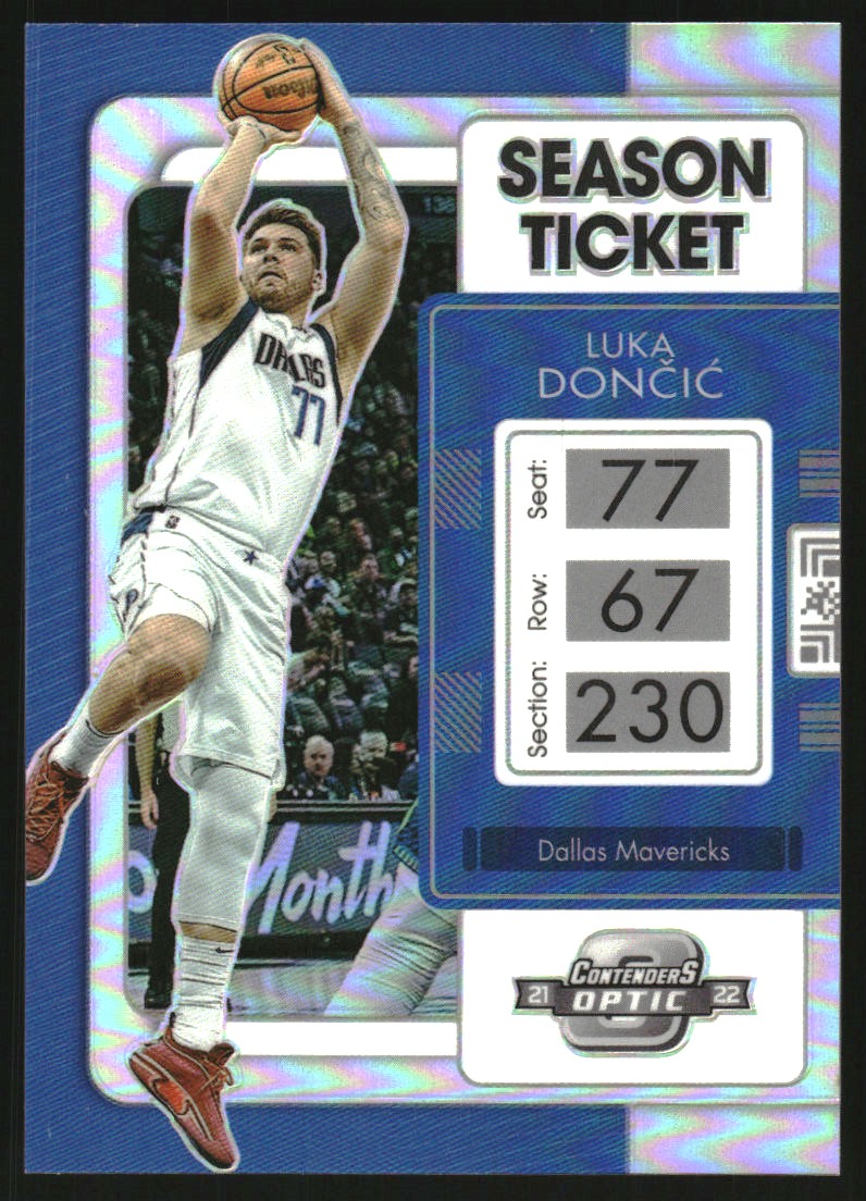 2021-22 Panini Contenders Optic Silver #86 Luka Doncic on Fanatics
