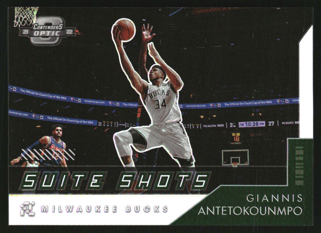 2021-22 Panini Contenders Optic Suite Shots #15 Giannis Antetokounmpo
