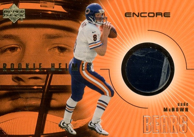1999 Upper Deck Encore Game Used Helmets #HCM Cade McNown