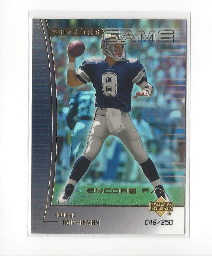 1999 Upper Deck Encore Seize the Game F/X Gold #SG23 Troy Aikman
