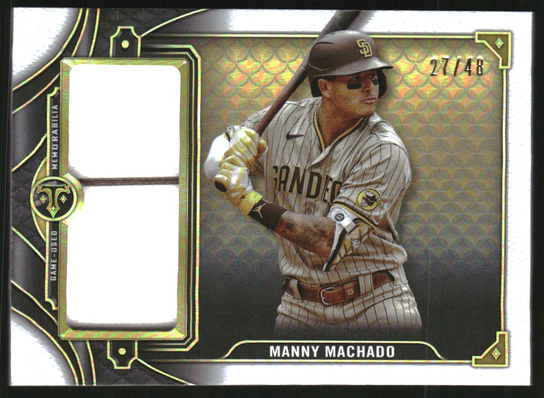 2022 Topps Triple Threads Single Jumbo Relics #SJR2MM2 Manny Machado