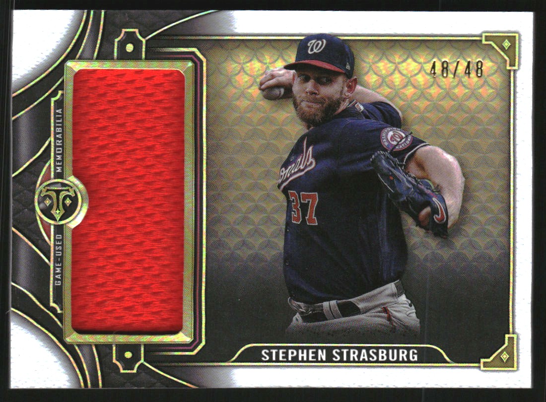 2022 Topps Triple Threads Single Jumbo Relics #SJR3SS1 Stephen Strasburg