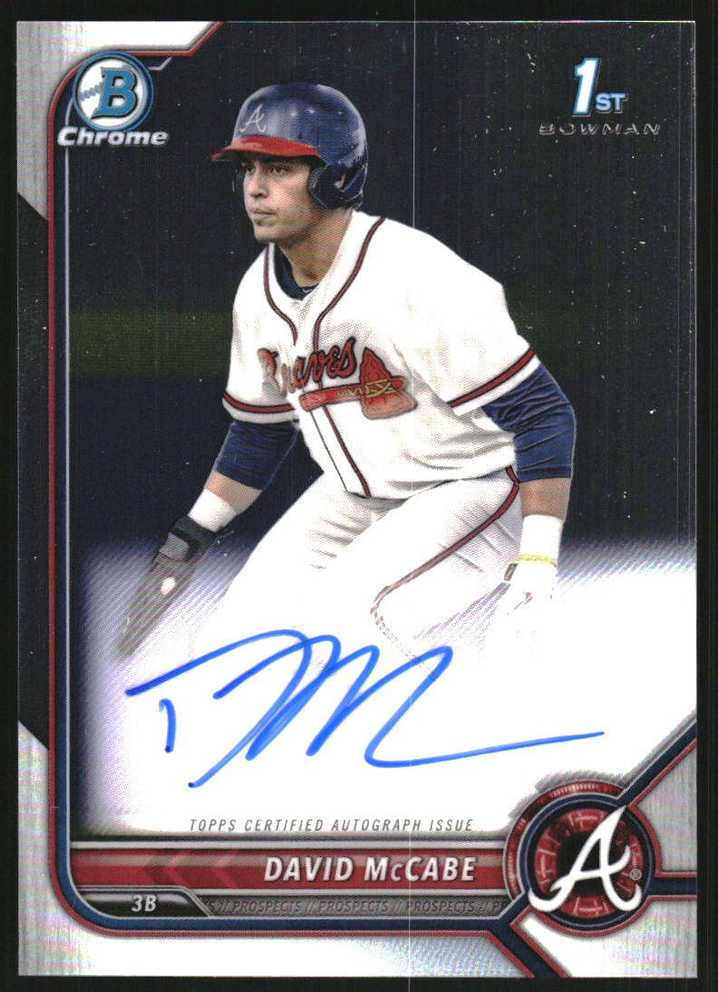 2022 Bowman Chrome Draft Autographs #CDADM David McCabe