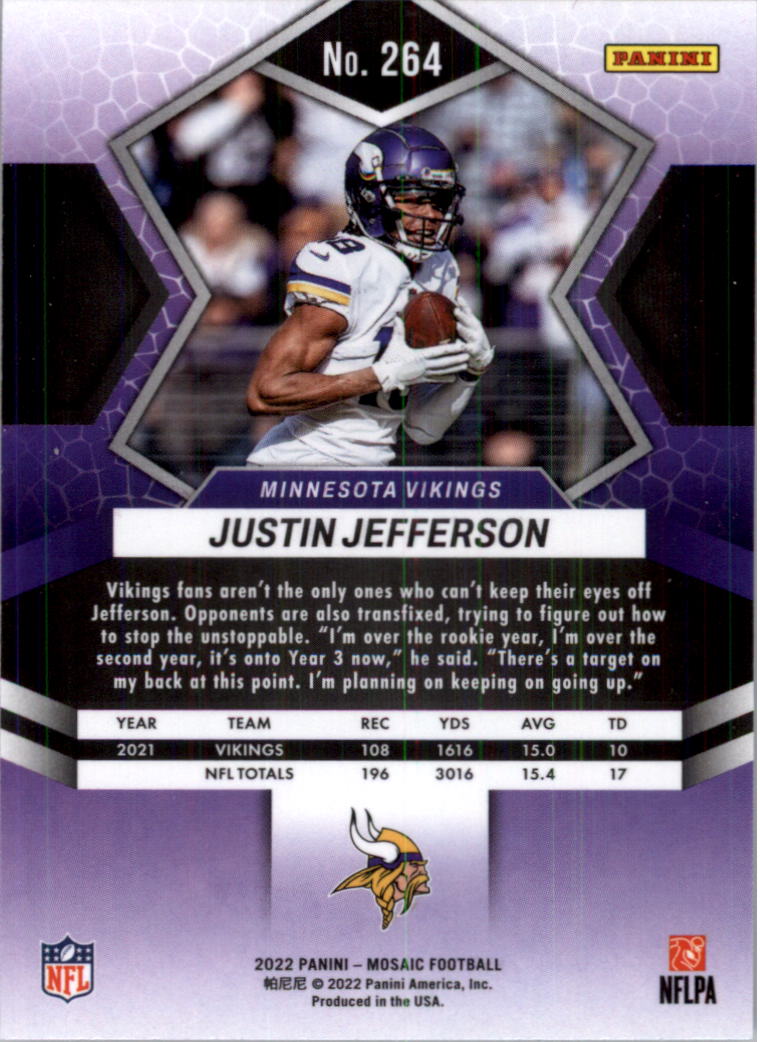 Justin Jefferson 2022 Panini Mosaic #264