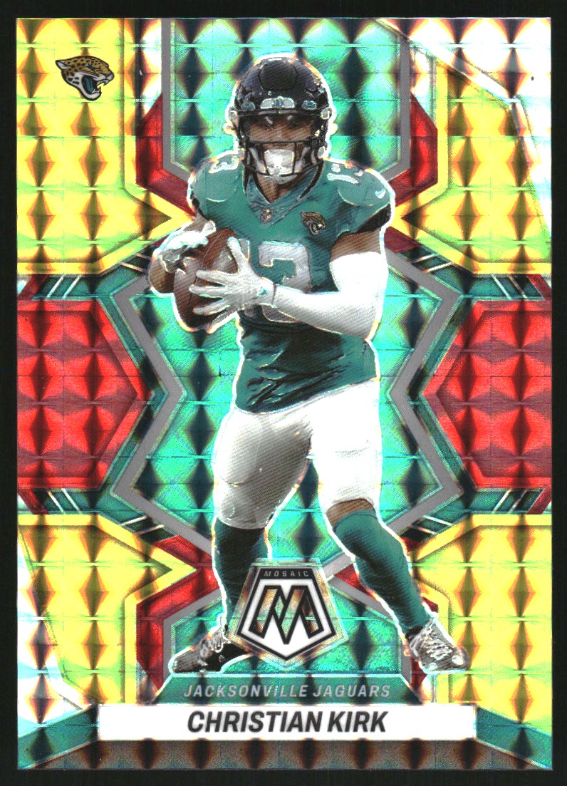 2022 Panini Mosaic Mosaic Choice Fusion Red and Yellow #209 Christian Kirk