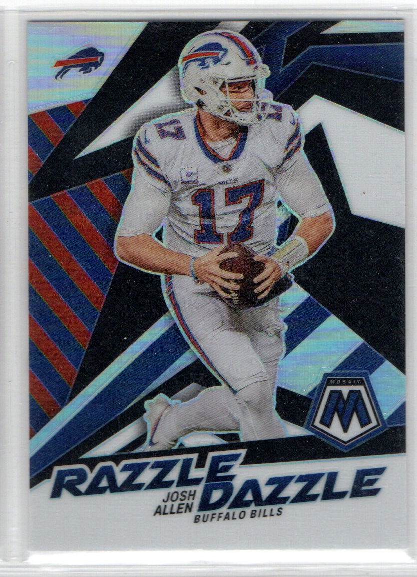 2022 mosaic football popular Josh Allen Razzle Dazzle