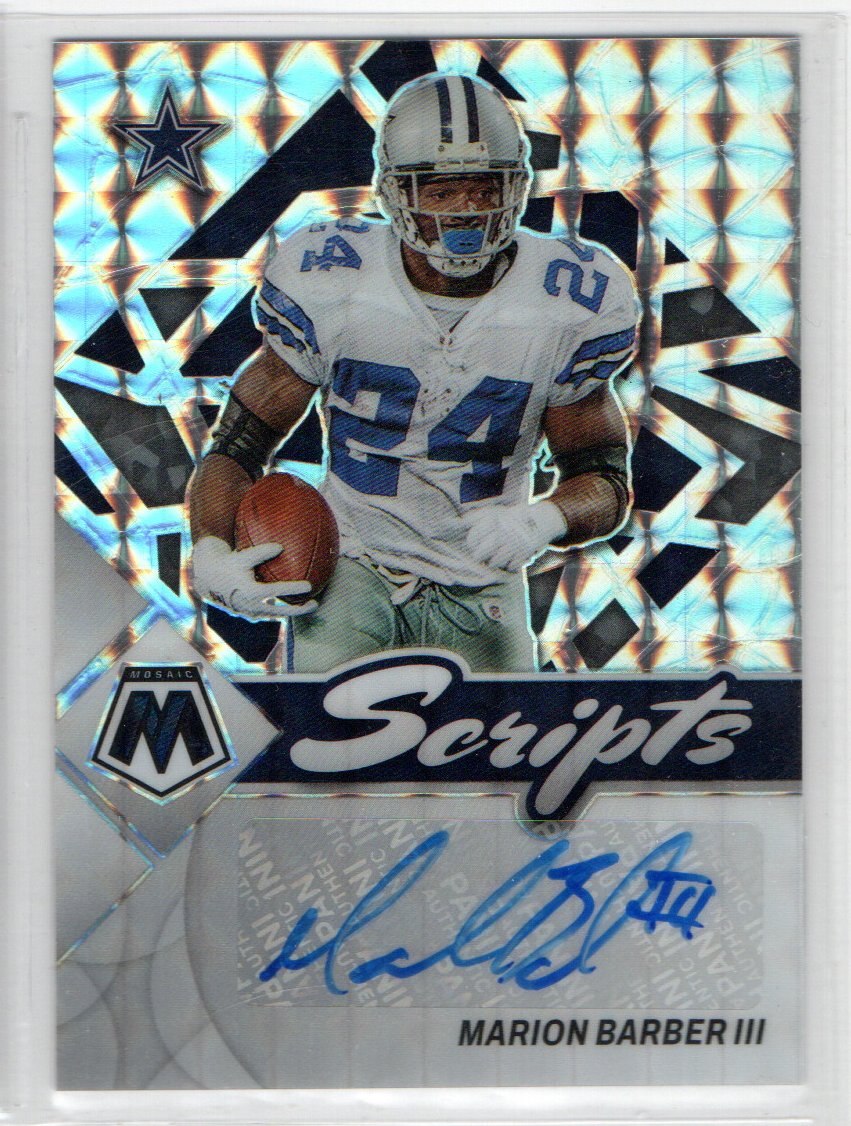 2022 Panini Mosaic Scripts #30 Marion Barber III - NM-MT - The Dugout ...