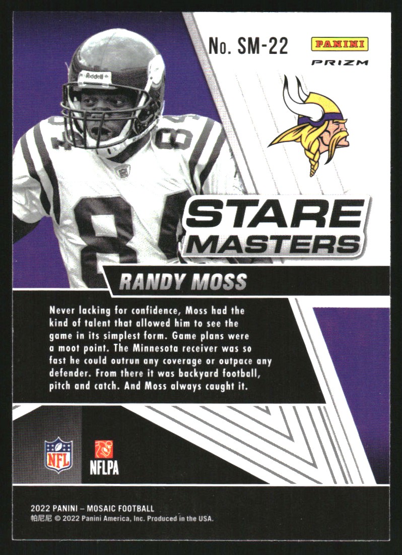 2022 Panini Mosaic Stare Masters Silver #22 Randy Moss