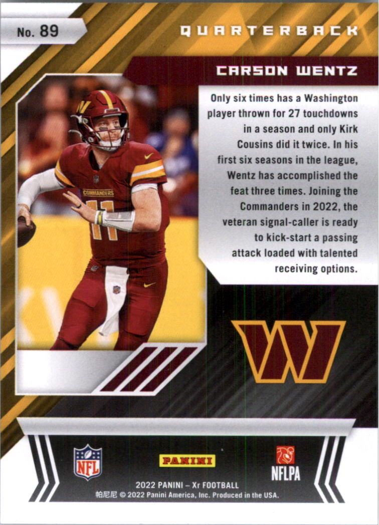 2022 Panini XR Football Card Pick (Base) - Picture 89 of 137