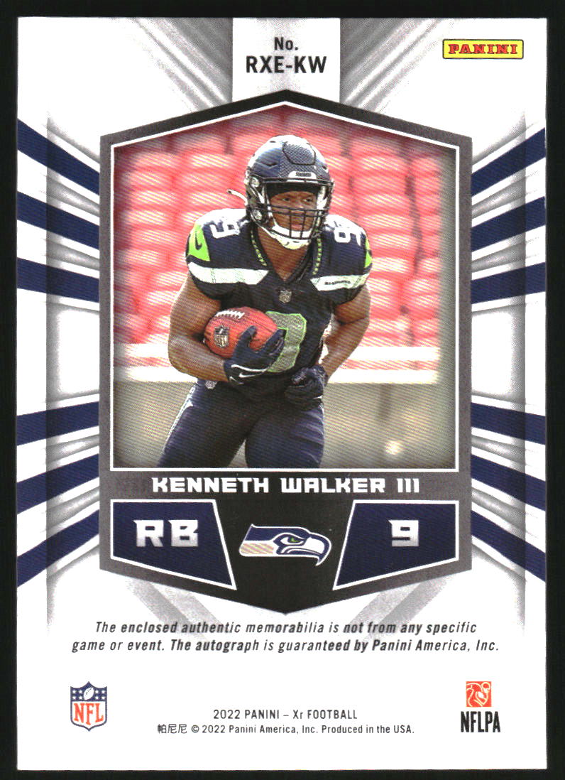 2022 Panini XR Rookie Xcellence Autograph Swatches #17 Kenneth