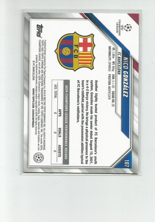 2021-22 Topps Chrome UEFA Champions League Purple and Gold Starball ...