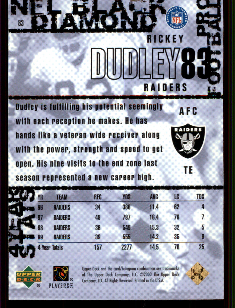 2000 Black Diamond (Upper Deck) Football "Gold" Parallel Cards - Picture 29 of 33