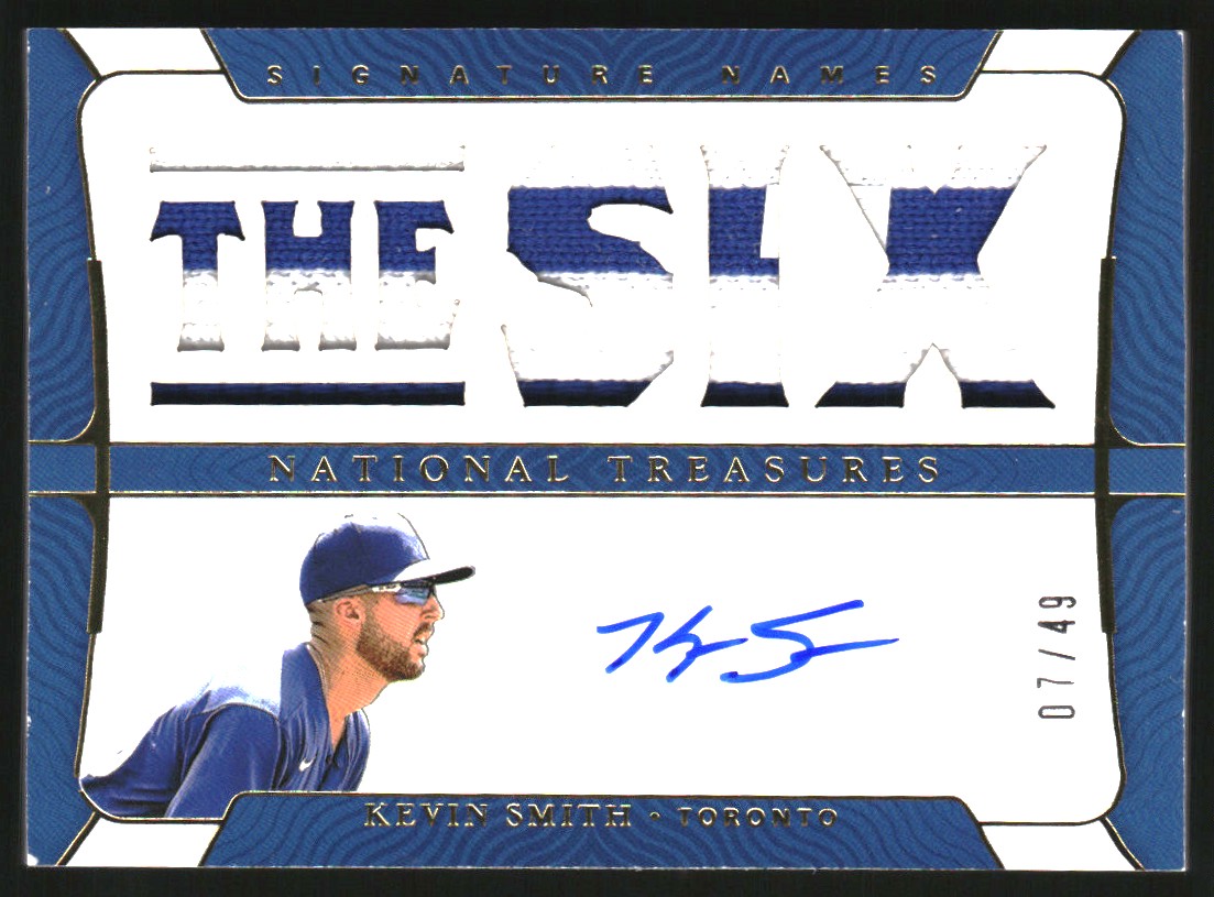 2022 Panini National Treasures Signature Names Gold #24 Kevin Smith