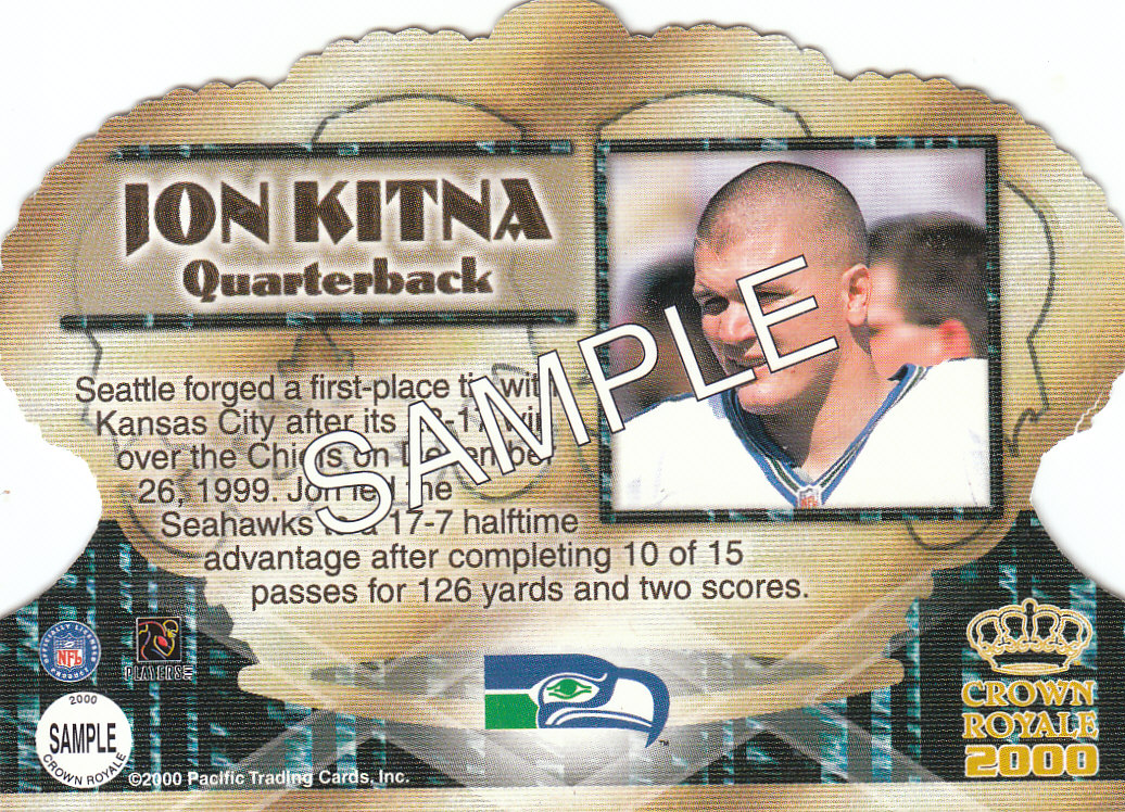 2000 Crown Royale (Pacific) Football "Insert and Parallel" Cards - Picture 3 of 51