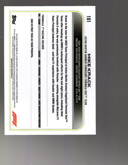B2853- 2022 Topps Formula 1 Checker Flag #s 1-200 -You Pick- 15+ FREE US SHIP - Picture 7 of 9