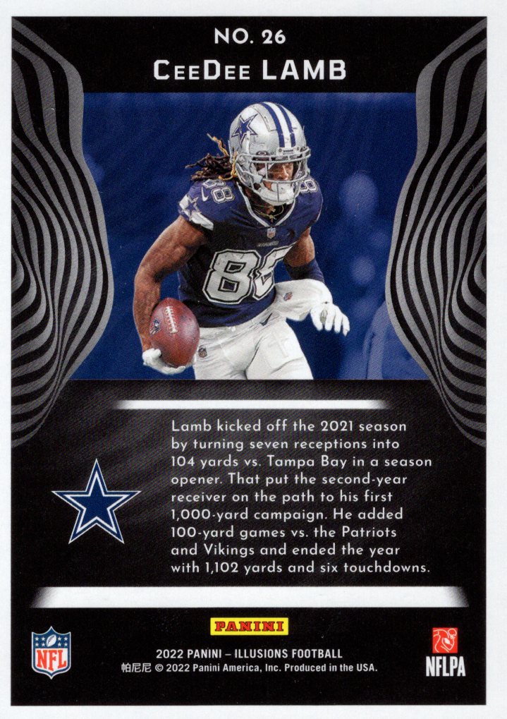 2022 Panini Illusions Football Card Pick (Base)