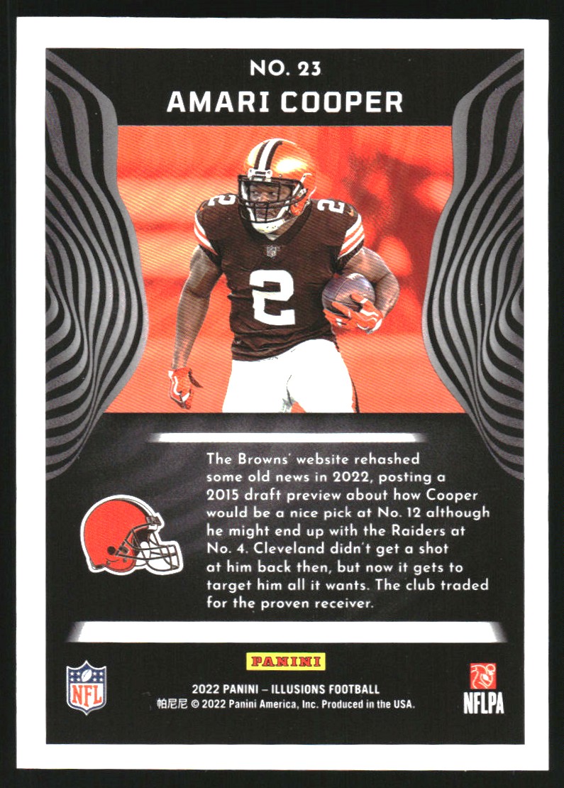 2022 Panini Illusions Light Blue #23 Amari Cooper