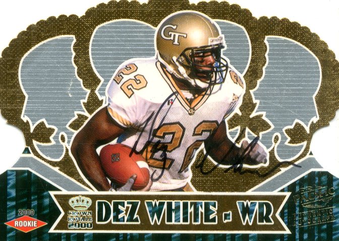 2000 Crown Royale Rookie Autographs #143 Dez White