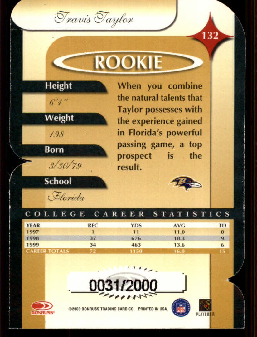 2000 Donruss Elite Football "Insert and Parallel" Cards - Picture 17 of 33