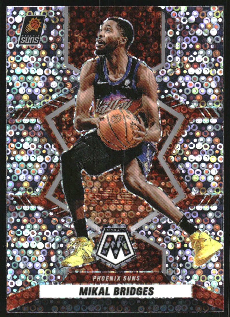 2021-22 Panini Mosaic Mosaic Fast Break Silver #170 Mikal Bridges