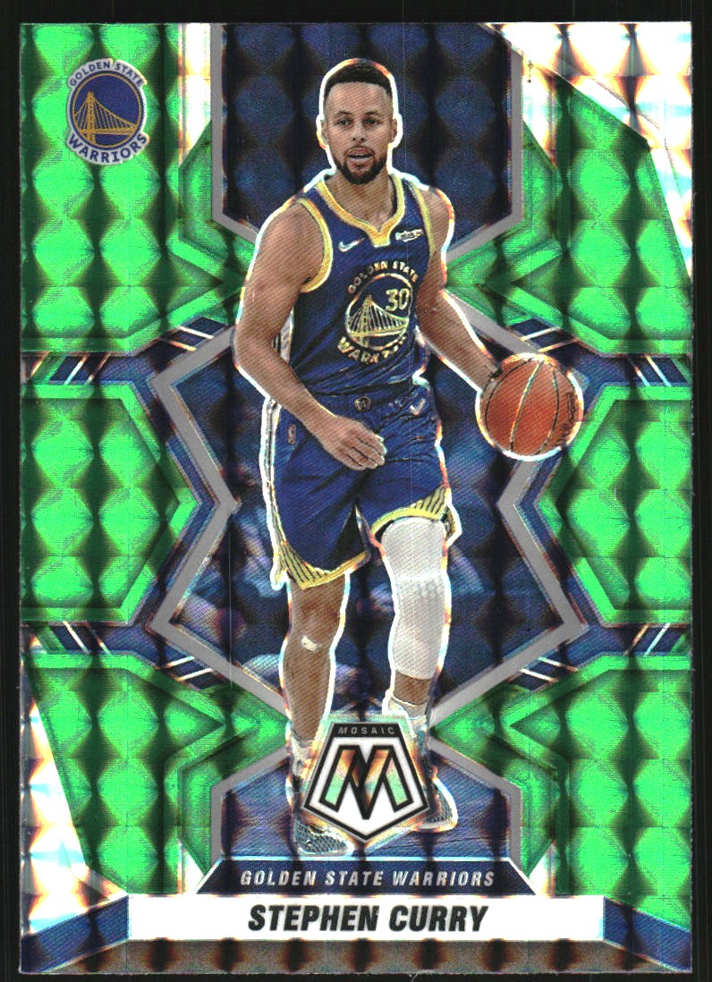 2021-22 Panini Mosaic Mosaic Green #101 Stephen Curry