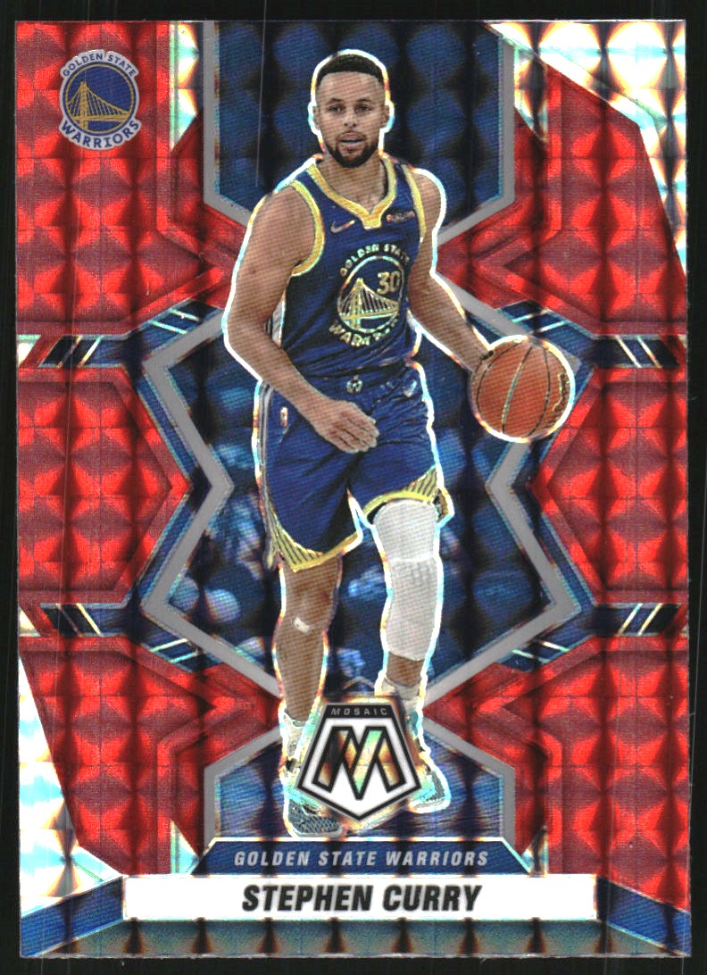 2021-22 Panini Mosaic Mosaic Red #101 Stephen Curry